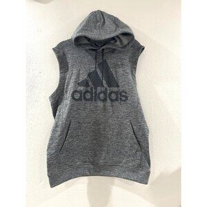Adidas Hoodie Mens Gray Sleeveless clima warn Athletic Sport size M team issue